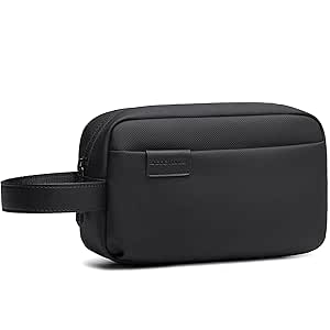 Arctic Hunter Toiletry Bag for Men Travel Shaving Kit Bag for Men Handbag Water-Resistant Small Clutch Bag with Multi-Pocket Hand Pouch Passport Cash Cosmetic Makeup Toilet Bag, Black