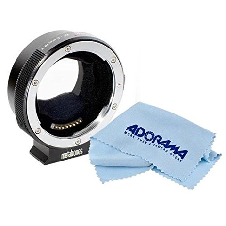 Metabones Mark IV Smart Adapter for Canon EF Lens to Sony E-Mount Camera - With Microfiber Cloth
