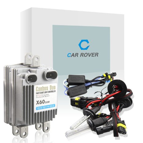 Car Rover H7 55W HID Xenon Conversion Kit With No Error CanBus Technology Ballasts - 6000k - 3 Year Warranty