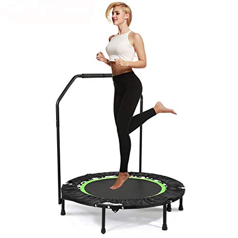 Balanu 40 Inch Mini Exercise Trampoline for Adults or Kids - Indoor Fitness Rebounder Trampoline with Safety Pad | Max. Load 220LBS