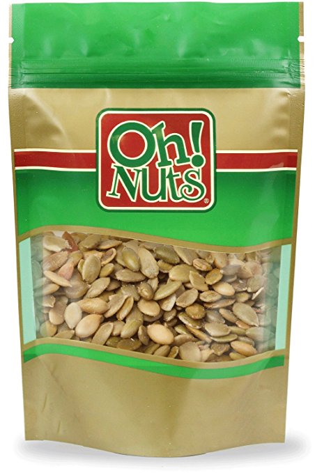 2LB Pumpkin Seeds Roasted Salted, Pepitas Roasted Salted Great for Healthy Snacking or Salad Toppings No Shell 2 LB - Oh! Nuts