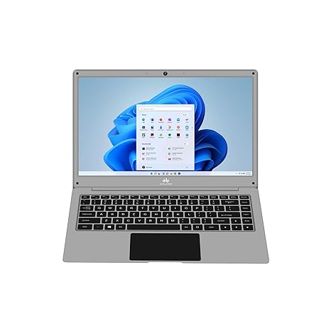 Walker Notebook/Laptop PC Model No - NU14A1, 14.1 inches,Gemini Celeron N 4020, 4 GB RAM, 128 GB SSD, Windows 11 Home SL- Colour Silver