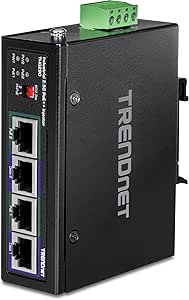 TRENDnet 95W 2-Port Industrial 2.5G PoE   Injector, Supports PoE IEEE 802.3af, PoE  IEEE 802.3at, and PoE   IEEE 802.3bt, Not Compatible with Passive PoE Devices, Black, TI-IG290