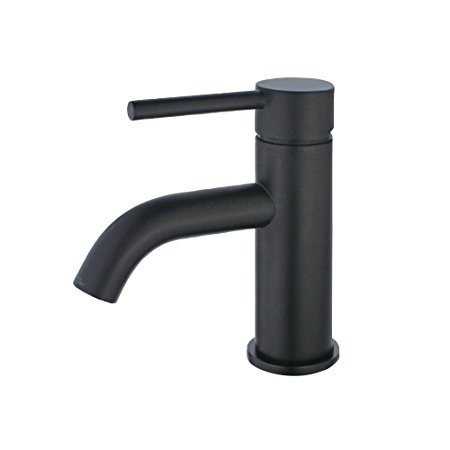 Kingston Brass LS8220DL Concord Single Handle Monoblock Lavatory Faucet, Matte Black