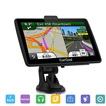 GPS Navigation for Cars, 7-inch Portable Car GPS Navigation System, Built-in 8GB-256MB Real Voice Turn Alarm Satellite Navigator,2019Newest Free Lifetime Map
