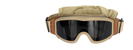 Lancer Tactical Airsoft Safety Goggles Basic with Multi Lens Kit - Smoke, Clear and Yellow Lens