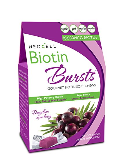 NeoCell Biotin Bursts (Brazillian Acai Berry, 30 Soft Chews)