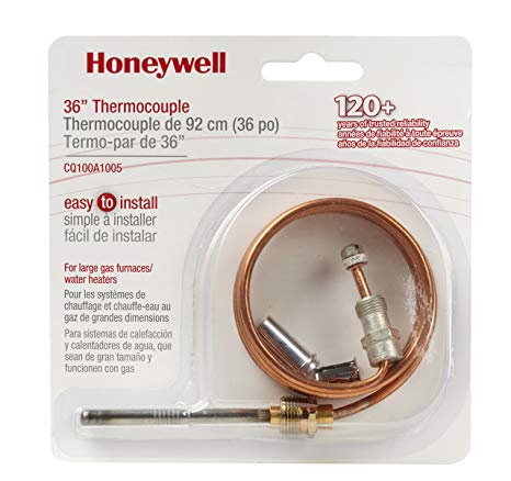 Honeywell CQ100A1005/U CQ100A1005 Replacement Thermocouple for Gas Furnaces, Boilers and Water Heaters, 36-Inch