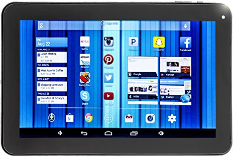 DeerBrook® XF-10A 10.1" Quad Core Tablet PC Google Android 4.4 KitKat, Bluetooth, 16GB Storage, 1GB RAM, Dual Camera, Google Play Store Pre-installed, WiFi