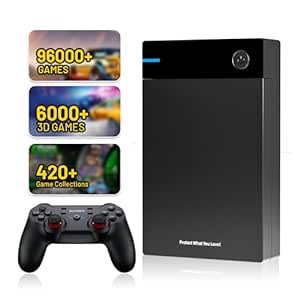 12TB Retro Gaming Hard Drive,Gaming External Hard Drive with 96000  Classic Games,Retro Game Consoles Compatible with 400  Emulators,Portable Game Hard Drive Compatoble With Win-7/8/10/11