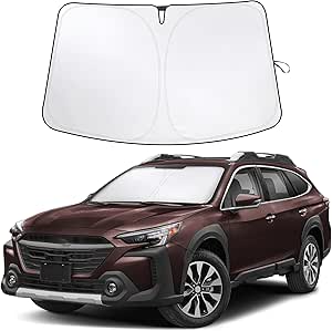 EcoNour Car Windshield Sunshade Compatible for Subaru Outback | 210T Polyester Material Car Window Sunshade | Protection from UV & Sun Glare | Custom Made Fit for Subaru Outback 2020-2024