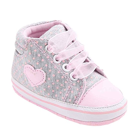 Voberry Baby Girls Toddler Lace up Sneaker Anti-Slip Boots Crib Shoes