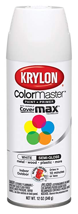 Krylon K05150807 Paint Spray Semi Gloss White
