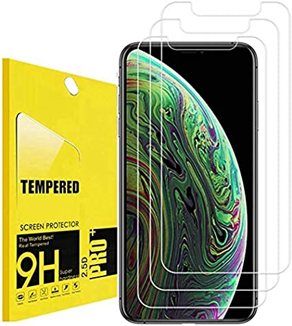 [3-Pack] iPhone Xs Max Screen Protectors Tempered Glass Screen Protectors OLINKIT[No Bubbles] [9H Hardness] [3D Touch] Compatible with iPhone Xs Max[6.5 Inch] [2018]