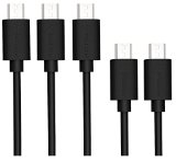 Micro USB Cable Stalion Stable USB Data Sync and Charging Power Cord Jet Black 20 A Male to Micro B Universal for all HTC Samsung Nokia LG Motorola Google and MP3 Bluetooth devices 5-Pack