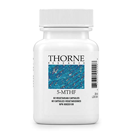 Thorne Research - 5-MTHF Folate Supplement - 1 mg Folate - 60 Capsules