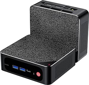 Beelink Mini PC AMD Ryzen 7 5800H(up to 4.4GHz) Mini Computer, SER5 MAX TDP 54W High-Performance Mini Pc Ryzen,Micro PC 32GB/500GB PCle3.0 SSD Support 4K Triple Displays,WiFi6,BT5.2,USB3.2