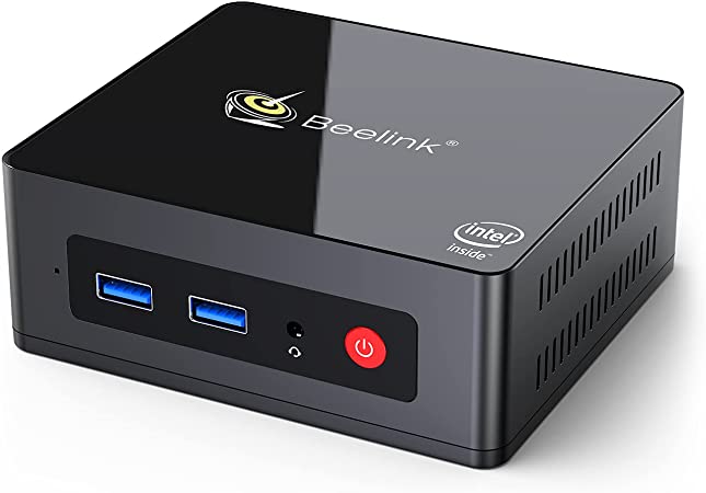 4 Core Intel Celeron J4125 (up to 2.7Ghz) Beelink Mini PC Windows 10 Pro 8GB DDR4 RAM 256GB SSD GKmini Desktop Computer, Support 4K@30Hz Dual HDMI Display, Gigabit Ethernet, 4xUSB3.0, Dual WiFi, BT4.0