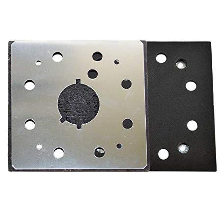 Superior Pads and Abrasives SPD18 1/4 Sheet, 8 Hole Stick on Square Sanding Pad replaces Dewalt 151280-00, 151284-00SV