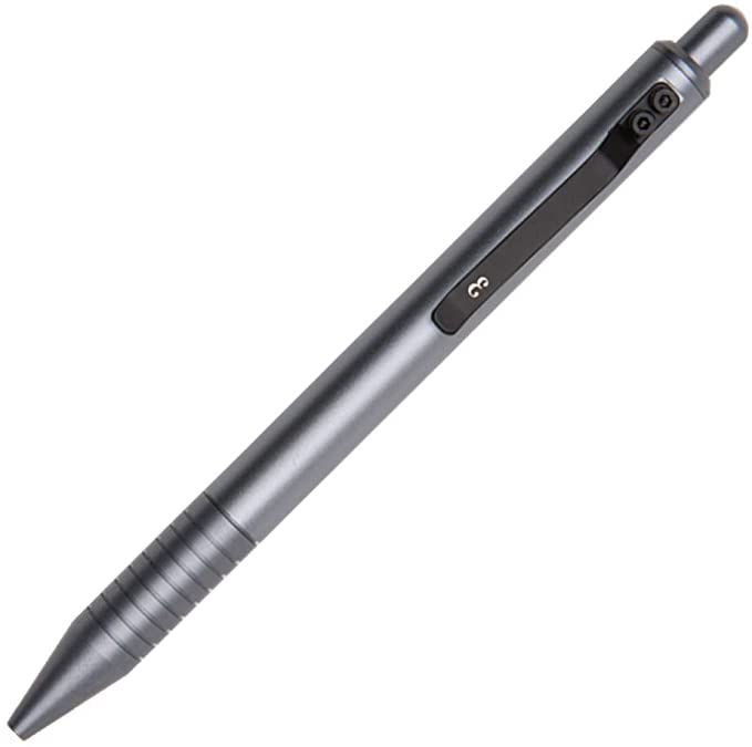Everyman Gunmetal Grafton Pen, Luxury Metal Writing EDC Pen with Gel Ink, Gift for Office, Business, Executive