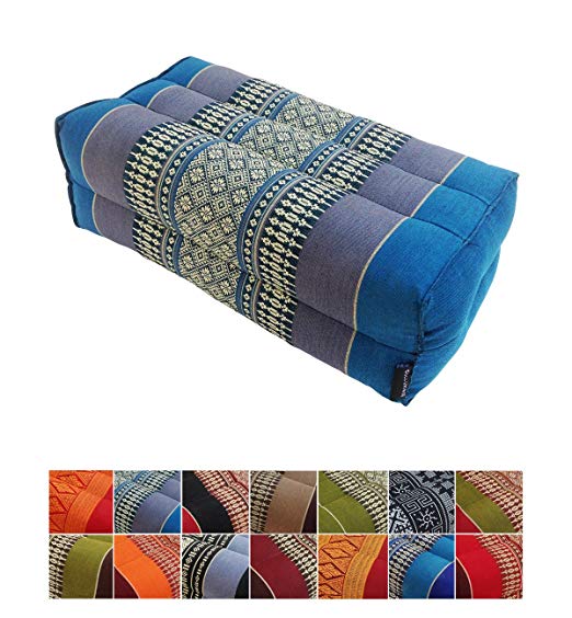 Collumino® Traditional Thai Kapok Yoga Support Block Cushion Meditation Pillow size 35 x 15cm