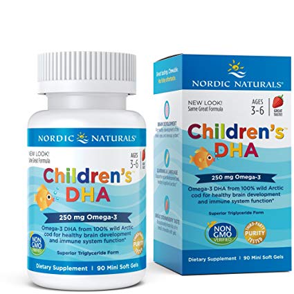Nordic Naturals - Children's DHA, Healthy Cognitive Development and Immune Function, 90 Soft Gels