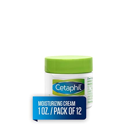 Cetaphil Moisturizing Cream for Very Dry, Sensitive Skin, Extra Strength, Fragrance Free, 1 Ounce (Pack of 12)