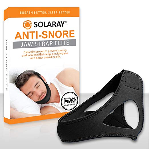 Anti-Snoring Chin Strap Sleep Solution – Comfortable Padded Stop Snoring Device – Fully Adjustable Design Fits Men and Women – Lightweight Effective Sleep Aid