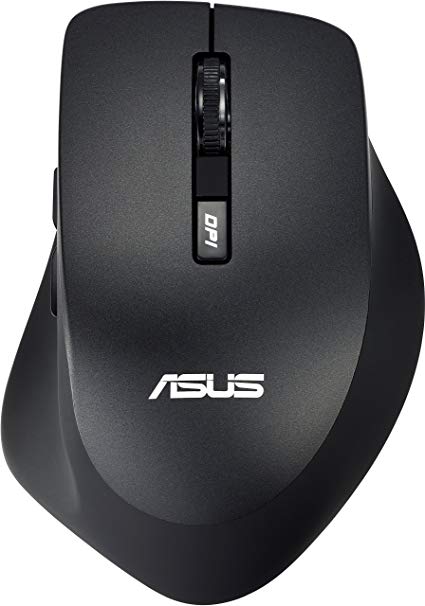 Asus WT425 Mouse - Optical - Wireless - Black - USB 2.0-1600 dpi - Computer - Scroll Wheel