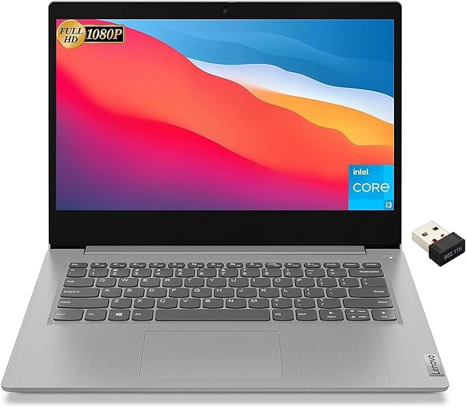 Lenovo 2023 Newest Ideapad 3 Laptop, 14 Inch FHD Display, Intel Core i3-1115G4 (Up to 4.1GHz) Processor, 12GB DDR4 RAM, 512GB SSD, Intel UHD Graphics, WiFi 6, Bluetooth, Windows 11 Home in S Mode