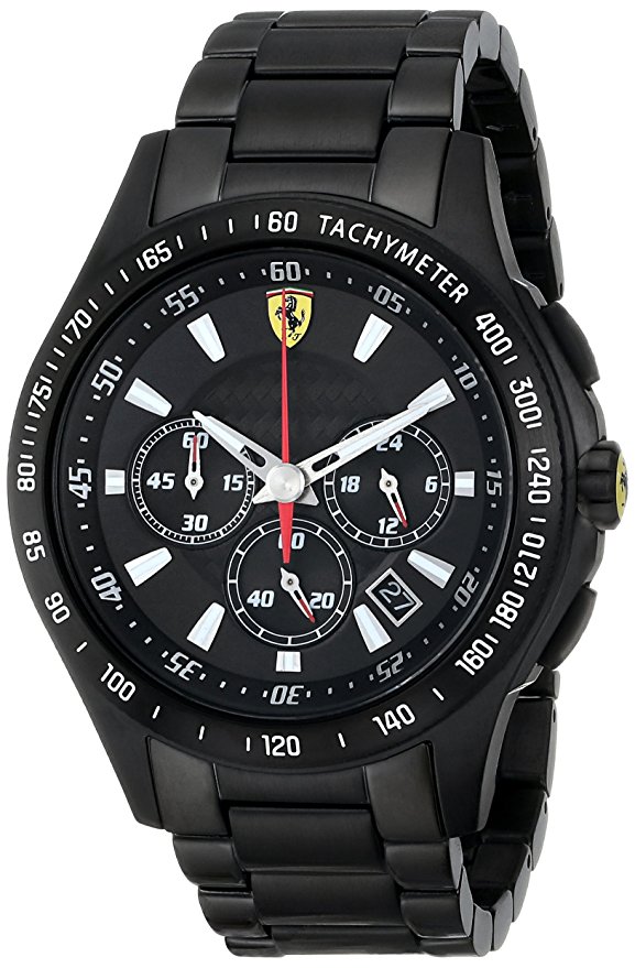 Ferrari Men's 0830046 Scuderia Analog Display Quartz Black Watch