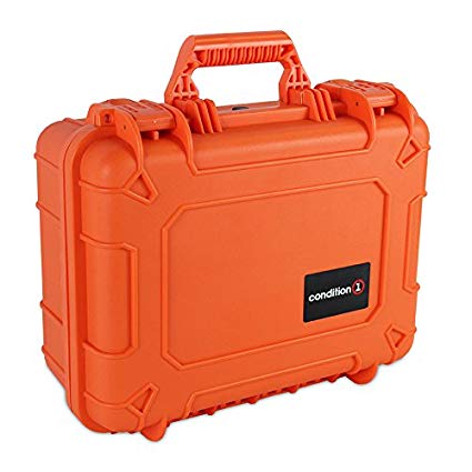 Condition 1 #179 Orange Airtight/Watertight Protective Case with DIY Customizable Foam