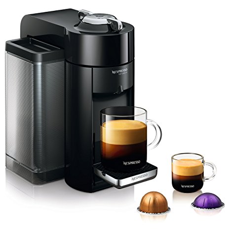 Nespresso GCC1-US-BK-NE VertuoLine Evoluo Coffee and Espresso Maker, Black