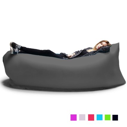 Outdoor Inflatable Lounger Couch Air Sleeping Bag, Hummingbird Beach Lounger Air Filled Sofa