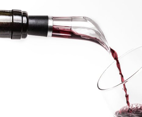 Vino Aria - Red Wine Aerator - Unique Drop Stop and Pourer - Bar Wine Accessory