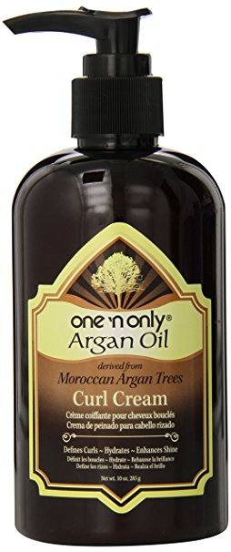 one 'n only Argan Oil Curl Cream Derived from Moroccan Argan Tress, 10 Ounce