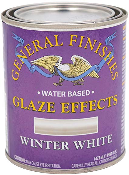 General Finishes Water Based Glaze Effects, 1 Pint, Winter White