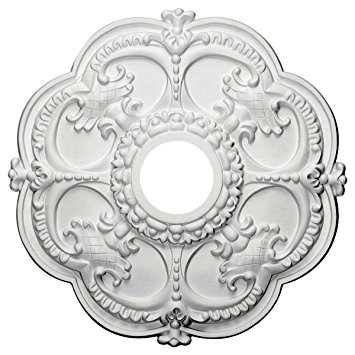 Ekena Millwork CM17RO 18-Inch OD x 3 1/2-Inch ID x 1 1/2-Inch Rotherham Ceiling Medallion