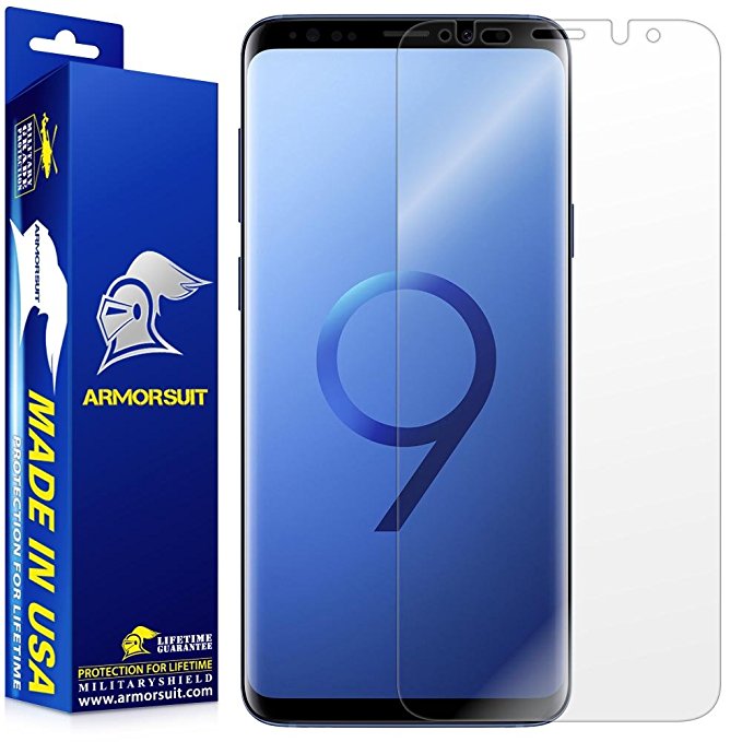 Galaxy S9 Plus Screen Protector [Max Coverage] ArmorSuit MilitaryShield Lifetime Replacement Screen Protector For Galaxy S9 Plus