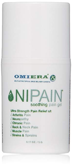 Omiera Nipain Fast Acting Topical Analgesic Pain Relief Cream for Muscle Pain, Knee Pain, Neck Pain, Foot Pain, Back Pain, Muscle Pain, Joint Pain, and Arthritis (5 grams)