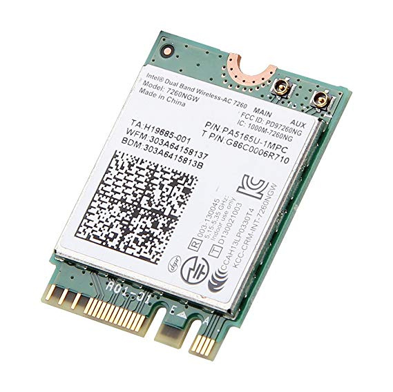 Intel Dual Band Wireless-ac 7260 7260ngw Ngff Pcie Bluetooth Bt Wireless Wifi Card 802.11 Ac a B G N