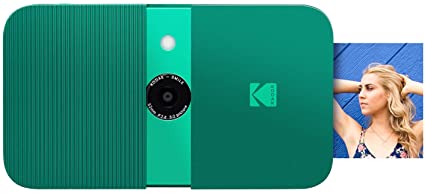 KODAK Smile Instant Print Digital Camera – Slide-Open 10MP Camera w/2x3 Zink Paper, Screen, Fixed Focus, Auto Flash & Photo Editing – Green