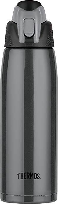 Thermos Vacuum Insulated 24 Ounce Stainless Steel Hydration Bottle, Charcoal