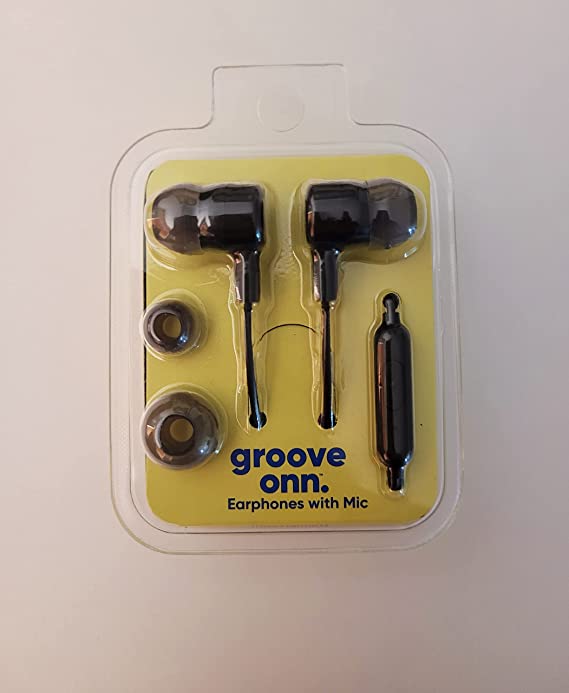 Groove onn. Earphones with Mic (Black)