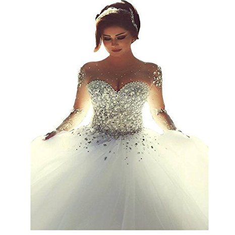 Fair Lady Women's Ball Gown Wedding Dress Princess Romantic Bridal Dresses