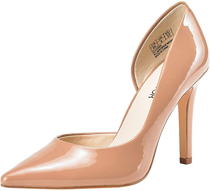 JENN ARDOR Stiletto High Heel Shoes for Women: Pointed, Closed Toe Classic Slip On Dress Pumps