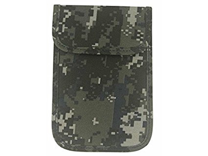 Tekit® Army Camouflage Protective Anti-radiation Anti-tracking Anti-spying GPS Rfid Signal Blocking Pouch Case Bag for 3-6 Inches Cell Phone Smart Phone