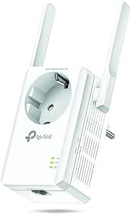 TP-Link Ripetitore WiFi Wireless TL-WA860RE con presa integrata, Wifi Extender e Access Point, Velocità 300Mbps, Porta LAN, Potenzia la tua copertura Wi-Fi, Compatibile con tutti i modem router wifi