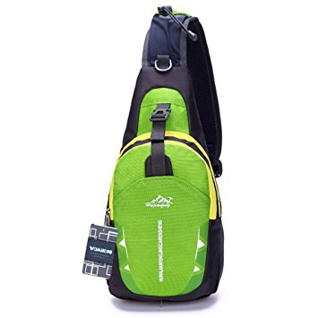WOM-HOPE® Portable Multi-functional Waterproof Unisex Outdoor Sports Chest Pack Bum Bag Sling Bag Hiking Daypacks Adjustable Strap Shoulder Backpack Cross Body Bag - Hiking,Biking,Running