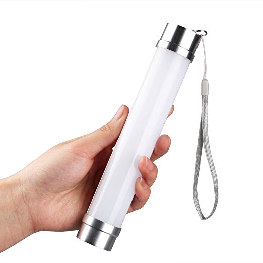 LOFTEK USB Rechargeable LED Flashlight for Hiking, Camping, Fishing, Emergency or Indoor Illumination (Silver)